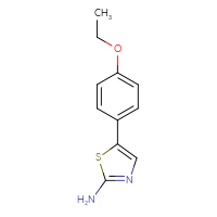 Chemical structure of 5-(4-ethoxyphenyl)-1,3-thiazol-2-amine - CSSB00011399874