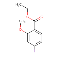 Chemical structure of ethyl 4-iodo-2-methoxybenzoate - CSSB00010168161