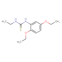 Chemical structure of 1-(2,5-diethoxyphenyl)-3-ethylthiourea - CSSB00000509475
