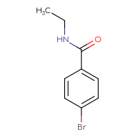 Chemical structure of 4-bromo-N-ethylbenzamide - CSSB00000155174