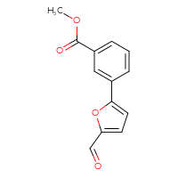 Chemical structure of methyl 3-(5-formylfuran-2-yl)benzoate - CSSB00020597284