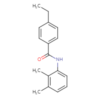 Chemical structure of N-(2,3-dimethylphenyl)-4-ethylbenzamide - CSSB00046153596