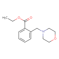Chemical structure of ethyl 2-[(morpholin-4-yl)methyl]benzoate - CSSB02001306655