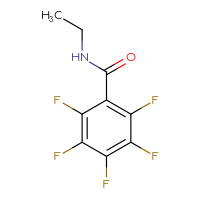 Chemical structure of N-ethyl-2,3,4,5,6-pentafluorobenzamide - CSSB00000280956