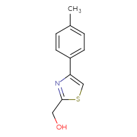 Chemical structure of [4-(4-methylphenyl)-1,3-thiazol-2-yl]methanol - CSSB00011775536
