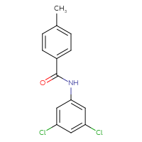 Chemical structure of N-(3,5-dichlorophenyl)-4-methylbenzamide - CSSB00046240047