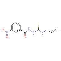 Chemical structure of 3-nitro-N-{[(prop-2-en-1-yl)carbamothioyl]amino}benzamide - CSSB00020600331