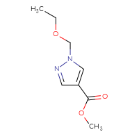 Chemical structure of methyl 1-(ethoxymethyl)-1H-pyrazole-4-carboxylate - CSSB06359009323