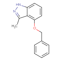 Chemical structure of 4-(benzyloxy)-3-methyl-1H-indazole - CSSB00010170952