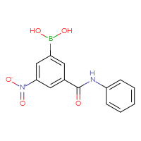 Chemical structure of [3-nitro-5-(phenylcarbamoyl)phenyl]boronic acid - CSSB00020625016