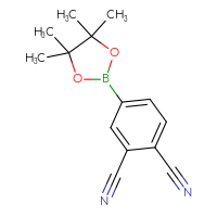 Chemical structure of 4-(4,4,5,5-tetramethyl-1,3,2-dioxaborolan-2-yl)benzene-1,2-dicarbonitrile - CSSB00010144425