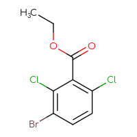 Chemical structure of ethyl 3-bromo-2,6-dichlorobenzoate - CSSB00012920299