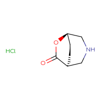 Chemical structure of (1S,5R)-6-oxa-3-azabicyclo[3.2.2]nonan-7-one hydrochloride - CSSB06744479551