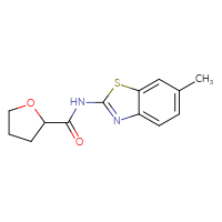 Chemical structure of N-(6-methyl-1,3-benzothiazol-2-yl)oxolane-2-carboxamide - CSSB00027771705