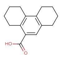 Chemical structure of 1,2,3,4,5,6,7,8-octahydrophenanthrene-9-carboxylic acid - CSSB00020600783