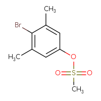 Chemical structure of 4-bromo-3,5-dimethylphenyl methanesulfonate - CSSB00103316269