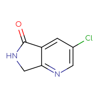 Chemical structure of 3-chloro-5H,6H,7H-pyrrolo[3,4-b]pyridin-5-one - CSSB00009869432