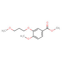 Chemical structure of methyl 4-methoxy-3-(3-methoxypropoxy)benzoate - CSSB02525578836