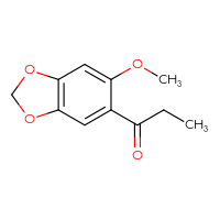 Chemical structure of 1-(6-methoxy-2H-1,3-benzodioxol-5-yl)propan-1-one - CSSB00036931415