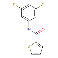 Chemical structure of N-(3,5-difluorophenyl)thiophene-2-carboxamide - CSSB00000281205