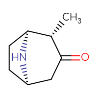 Chemical structure of (1S,2S,5R)-2-methyl-8-azabicyclo[3.2.1]octan-3-one - CSSB03439514029