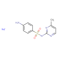 Chemical structure of sodium 4-{[(4-methylpyrimidin-2-yl)azanidyl]sulfonyl}aniline - CSSB00020619213