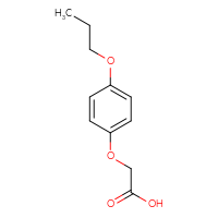 Chemical structure of 2-(4-propoxyphenoxy)acetic acid - CSSB00000203797