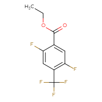 Chemical structure of ethyl 2,5-difluoro-4-(trifluoromethyl)benzoate - CSSB01998176831