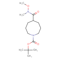 Chemical structure of tert-butyl 5-[methoxy(methyl)carbamoyl]azocane-1-carboxylate - CSSB02517415904