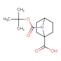 Chemical structure of 7-[(tert-butoxy)carbonyl]-7-azabicyclo[2.2.1]heptane-1-carboxylic acid - CSSB00000046840