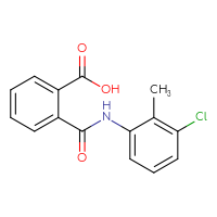 Chemical structure of 2-[(3-chloro-2-methylphenyl)carbamoyl]benzoic acid - CSSB00020583902