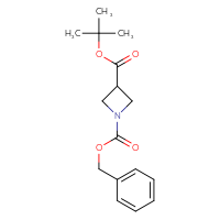 Chemical structure of 1-benzyl 3-tert-butyl azetidine-1,3-dicarboxylate - CSSB00010997818