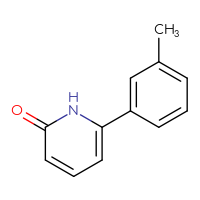 Chemical structure of 6-(3-methylphenyl)-1,2-dihydropyridin-2-one - CSSB00012181281