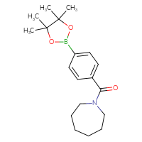 Chemical structure of 1-[4-(4,4,5,5-tetramethyl-1,3,2-dioxaborolan-2-yl)benzoyl]azepane - CSSB02526921440