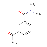 Chemical structure of 3-acetyl-N,N-dimethylbenzamide - CSSB00103307982