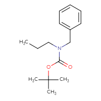 Chemical structure of tert-butyl N-benzyl-N-propylcarbamate - CSSB00011923815