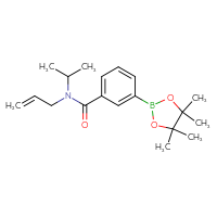 Chemical structure of N-(prop-2-en-1-yl)-N-(propan-2-yl)-3-(4,4,5,5-tetramethyl-1,3,2-dioxaborolan-2-yl)benzamide - CSSB02195991369