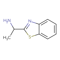 Chemical structure of 1-(1,3-benzothiazol-2-yl)ethan-1-amine - CSSB00000213967
