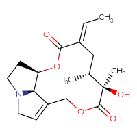 Chemical structure of (1R,4E,6R,7R,17R)-4-ethylidene-7-hydroxy-6,7-dimethyl-2,9-dioxa-14-azatricyclo[9.5.1.0¹⁴,¹⁷]heptadec-11-ene-3,8-dione - CSSB00159241917