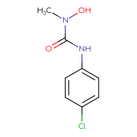 Chemical structure of 1-(4-chlorophenyl)-3-hydroxy-3-methylurea - CSSB00010002540