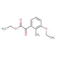 Chemical structure of ethyl 2-(3-ethoxy-2-methylphenyl)-2-oxoacetate - CSSB21103684866
