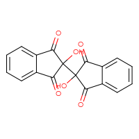 Chemical structure of 2,2'-dihydroxy-1H,1'H,2H,2'H,3H,3'H-[2,2'-biindene]-1,1',3,3'-tetrone - CSSB00015374055