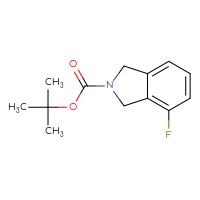 Chemical structure of tert-butyl 4-fluoro-2,3-dihydro-1H-isoindole-2-carboxylate - CSSB00010248833
