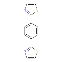 Chemical structure of 2-[4-(1,3-thiazol-2-yl)phenyl]-1,3-thiazole - CSSB00010777213