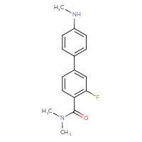 Chemical structure of 3-fluoro-N,N-dimethyl-4'-(methylamino)-[1,1'-biphenyl]-4-carboxamide - CSSB13730549304
