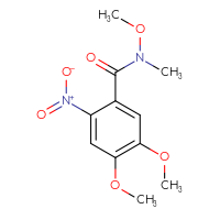 Chemical structure of N,4,5-trimethoxy-N-methyl-2-nitrobenzamide - CSSB00026315774
