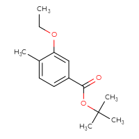Chemical structure of tert-butyl 3-ethoxy-4-methylbenzoate - CSSB14869028171