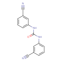 Chemical structure of 1,3-bis(3-cyanophenyl)urea - CSSB00025873675