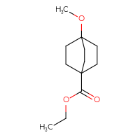 Chemical structure of ethyl 4-methoxybicyclo[2.2.2]octane-1-carboxylate - CSSB00011006267