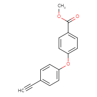 Chemical structure of methyl 4-(4-ethynylphenoxy)benzoate - CSSB06256038702